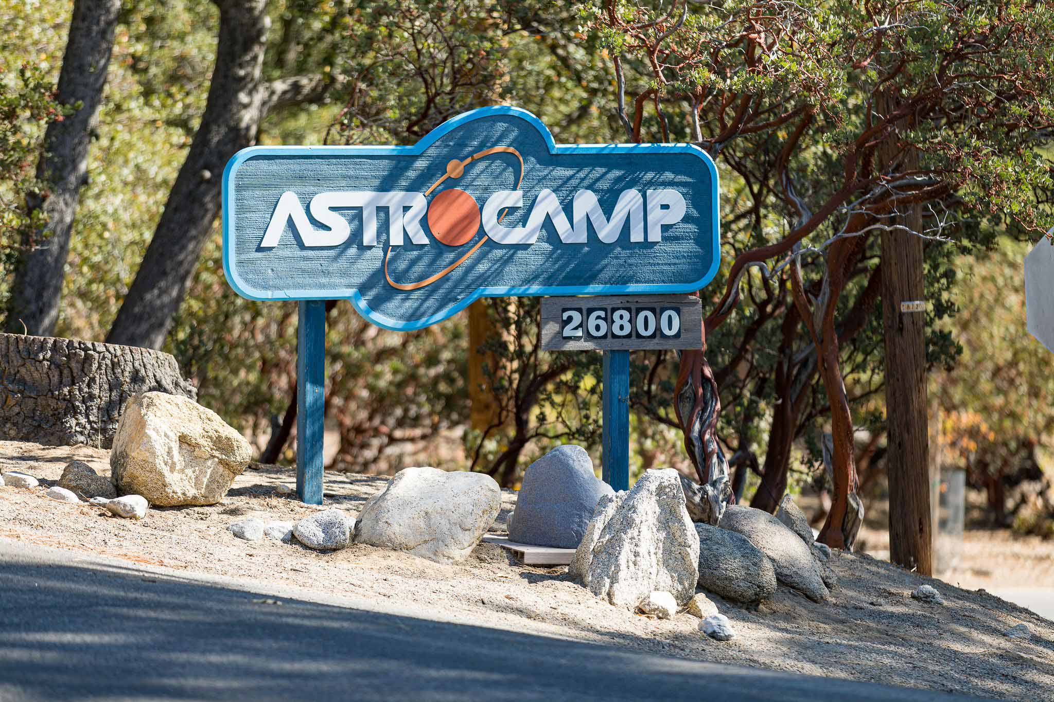 AstroCamp sign.