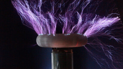 Purple electricity.