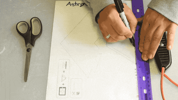 Creating a 3D hologram with a template at home